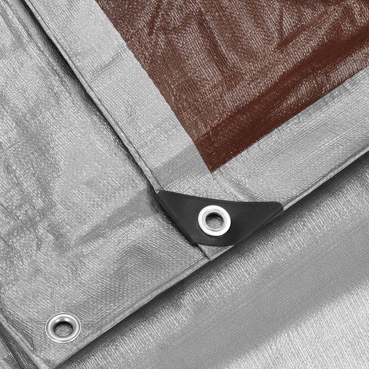 PLANDEKA PLANDEKI 4x6m SZARA WZMACNIANA 210G MOCNE OKRYCIE PŁACHTA