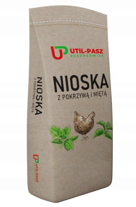 Karma dla kur Nioska z pokrzywą i miętą 25 kg Util-Pasz