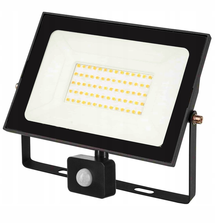 Halogen Naświetlacz LED 50W 5500 lm IP65 czujnik ruchu SUPER MOCNY