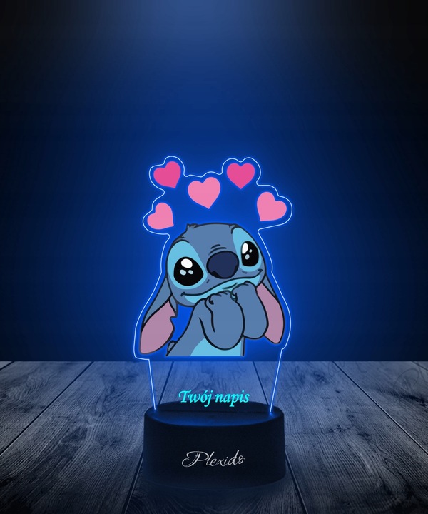 Lampka na biurko UV Statuetka Led Bajka Lilo i Stich Prezent dla Dziecka