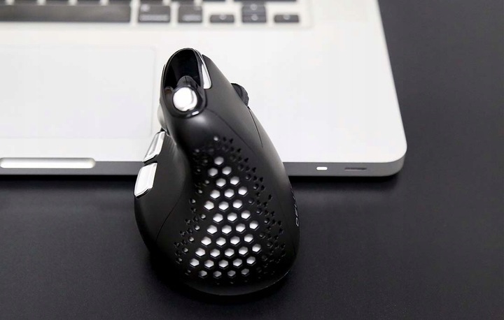 Bezprzewodowa Myszka Pionowa Delux M618xsd Bluetooth 2.4g Rgb Czarna