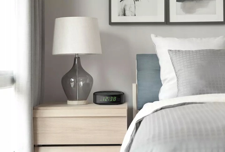 Radiobudzik radio Tuner FM LED podwójny alarm Philips TAR3205