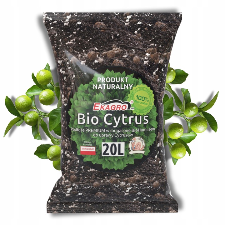 BIO Podłoże do Cytrusów 20l EKO Ziemia Oliwki Mango Awokado
