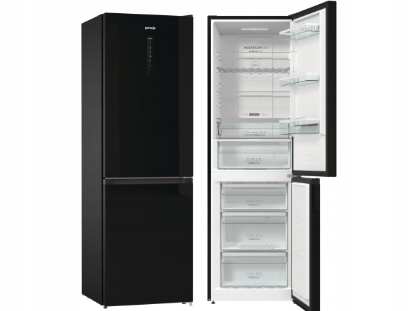 LODÓWKA NoFrost GORENJE NRK6192ABK4 302l 185cm FastFreeze AdaptTech