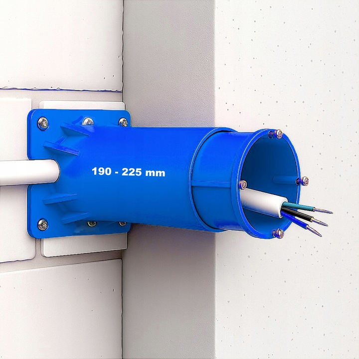 Puszka elektryczna do elewacji 200mm regulowana do styropianu 20
