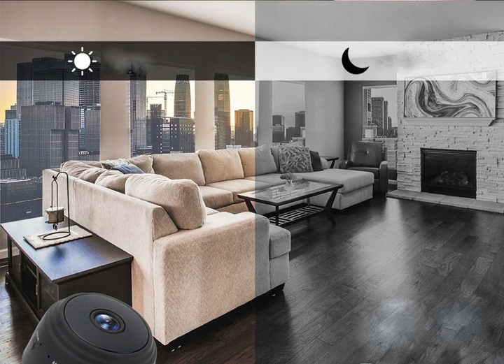 VIP MINI BEZPRZEWODOWA KAMERA WIFI UKRYTA Szpiegow