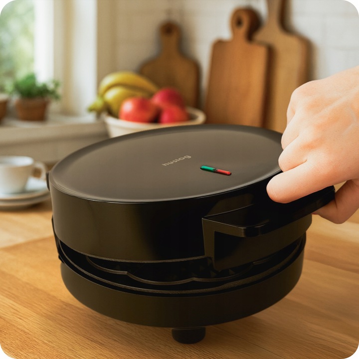 GOFROWNICA GOFRY SERCA 1200W NIEPRZYWIERAJĄCA POWŁOKA HUSLOG