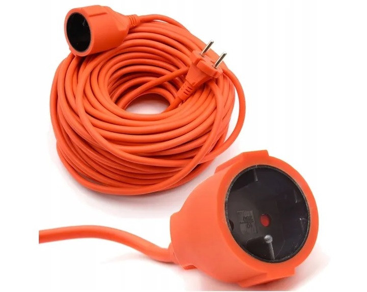 PRZEDŁUŻACZ OGRODOWY BUDOWLANY KABEL GRUBY KOSIARKI 20m