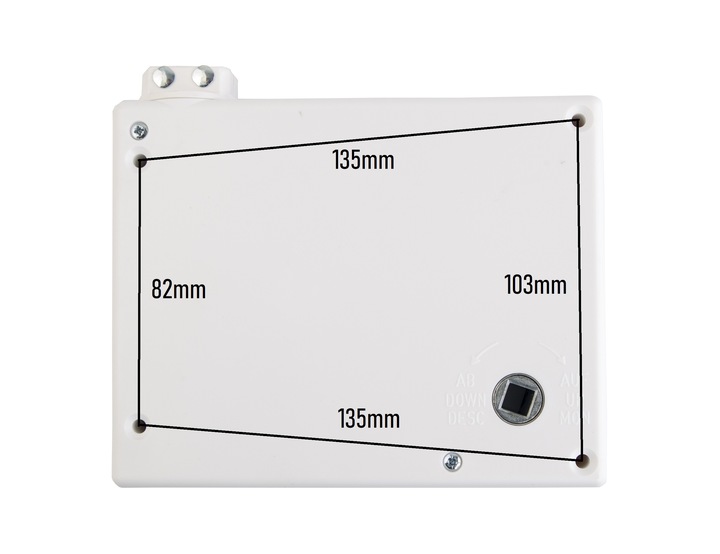 Zwijacz korbowy na linkę biały przekładnia metal