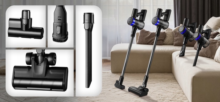 ODKURZACZ BEZPRZEWODOWY PIONOWY RĘCZNY 14w1 LED MOZANO HANDY PRO 600