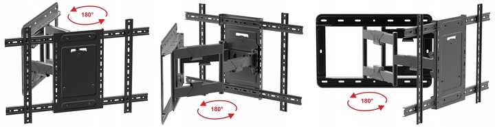EXTRA MOCNY UCHWYT do TELEWIZORA WIESZAK TV 32-100 cale TEST 80 kg