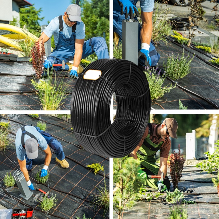 LINIA KROPLUJĄCA 100m+179EL NAWADNIANIE KROPELKOWE WĄŻ KROPELKUJĄCY SOLIDNY