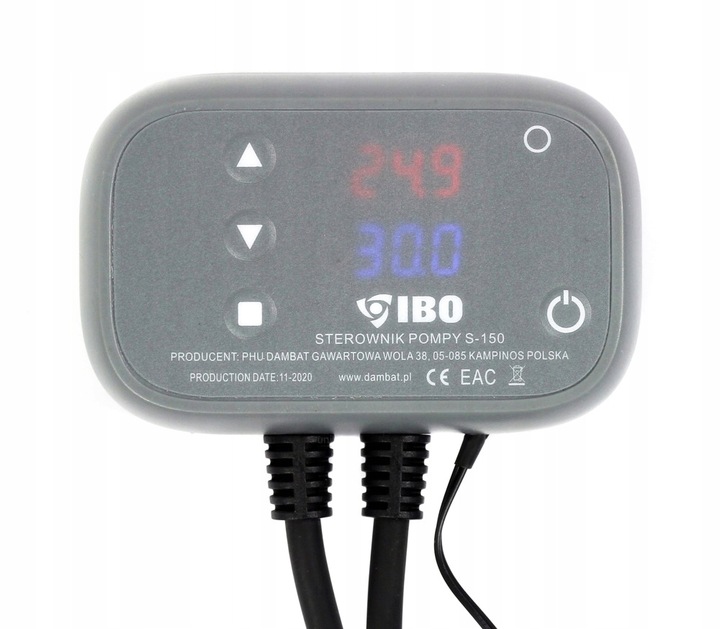 STEROWNIK DO POMPY OBIEGOWEJ C.O. PIECA REGULATOR IBO S-150 WYŁĄCZNIK LED