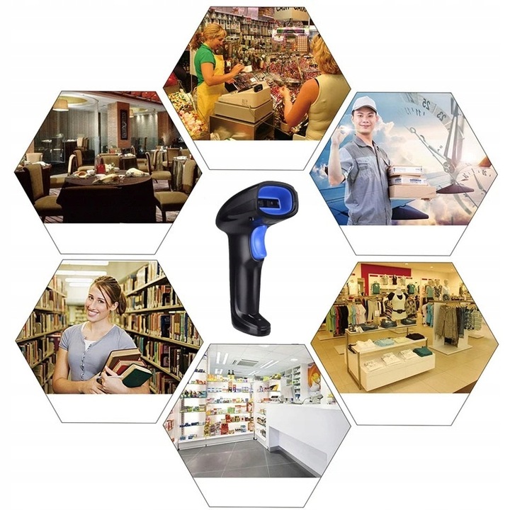 BEZPRZEWODOWY czytnik skaner kodów kreskowych WiFi IMATRIX