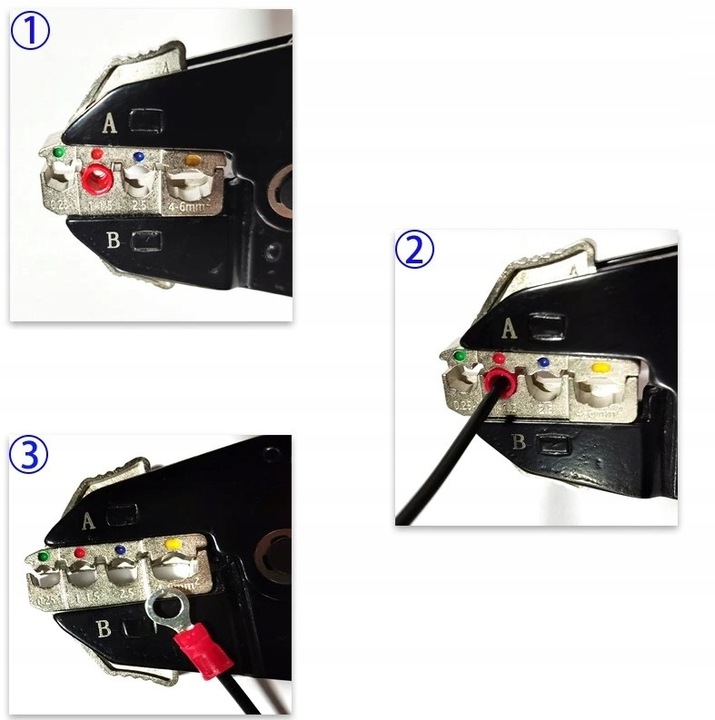 ZACISKARKA PRASKA DO KONEKTORÓW IZOLOWANYCH KABLI