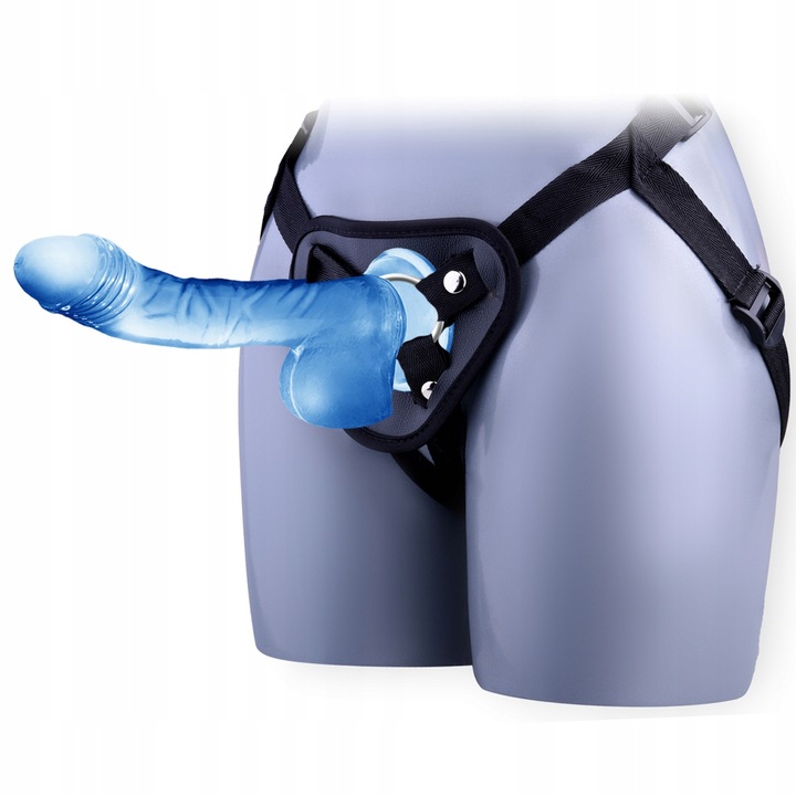 Żelowy Penis Strap-On na Pasie, Dildo do Pegging