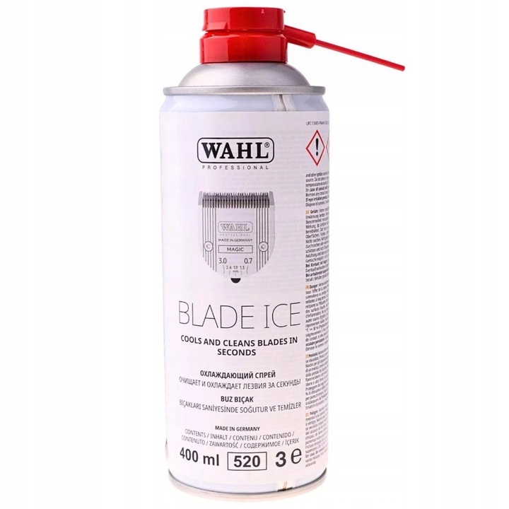 Wahl Blade Ice Spray 4w1 400 ml - preparat do pielęgnacji ostrzy