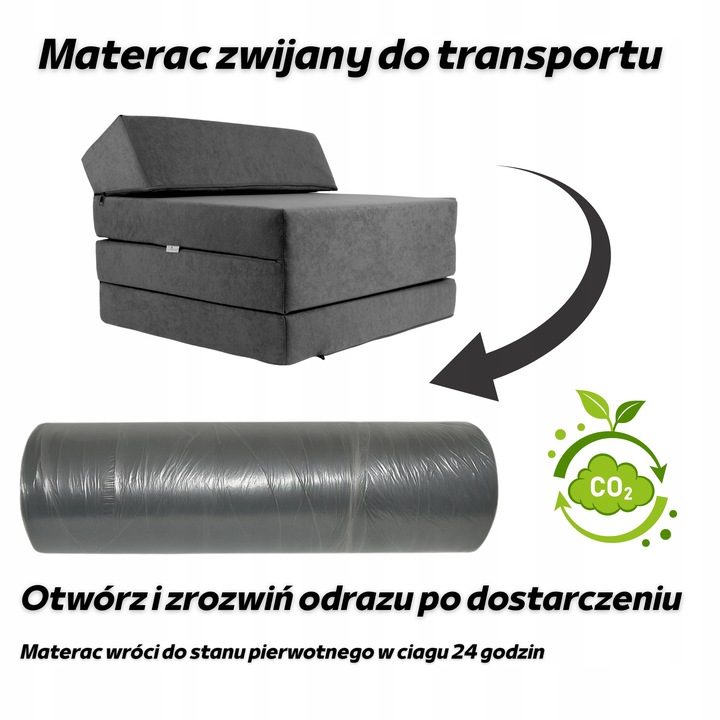 MATERAC TURYSTYCZNY SKŁADANY ROZKŁADANY KAMPING AUTO KAMPER DOM