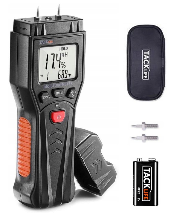 Profesjonalny miernik wilgotności do DREWNA BETONU CEGŁY GIPSU TYNKU