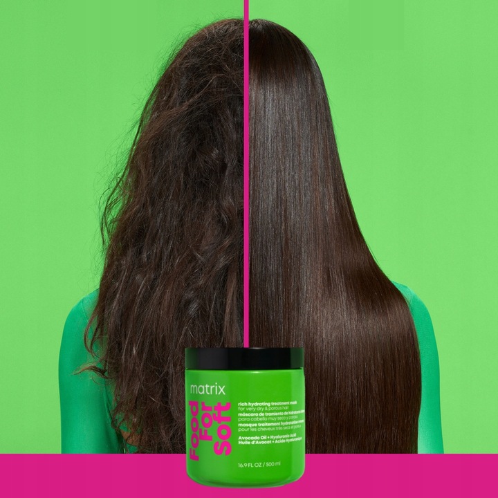 Matrix Food For Soft Maska nawilżająca do włosów suchych 500ml, z awokado