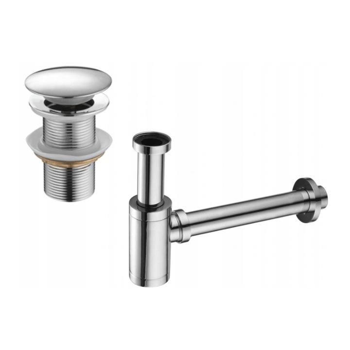 MEXEN SYFON UMYWALKOWY CHROM + KOREK KLIK-KLAK