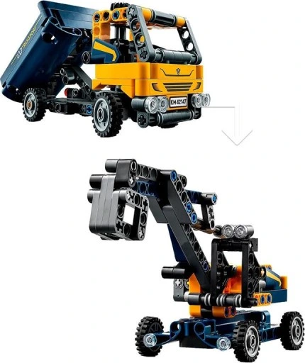 KLOCKI LEGO TECHNIC 42147 WYWROTKA KOPARKA 2 W 1