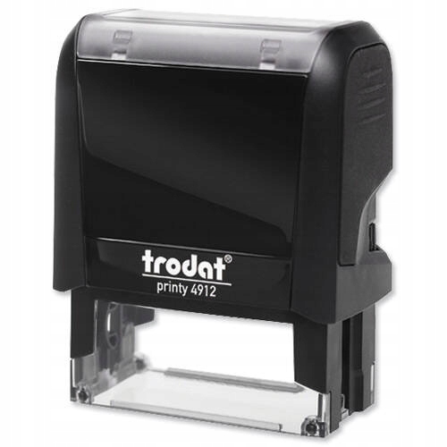 Pieczątka firmowa biurowa Trodat Printy 4912 czarna jakość premium