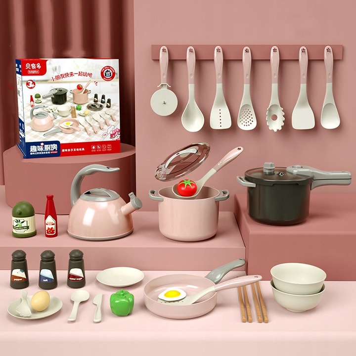 zestaw zabawek kuchennych sztućce 32szt kuchnia