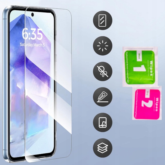 Etui WZMACNIANE MATOWE 360° Matt CASE do SAMSUNG GALAXY M35 5G + SZKŁO 9H