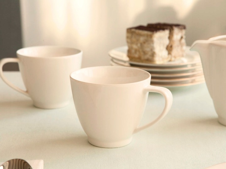 Zestaw filiżanek 6 szt porcelanowych filiżanki 250 ml Karolina Polska