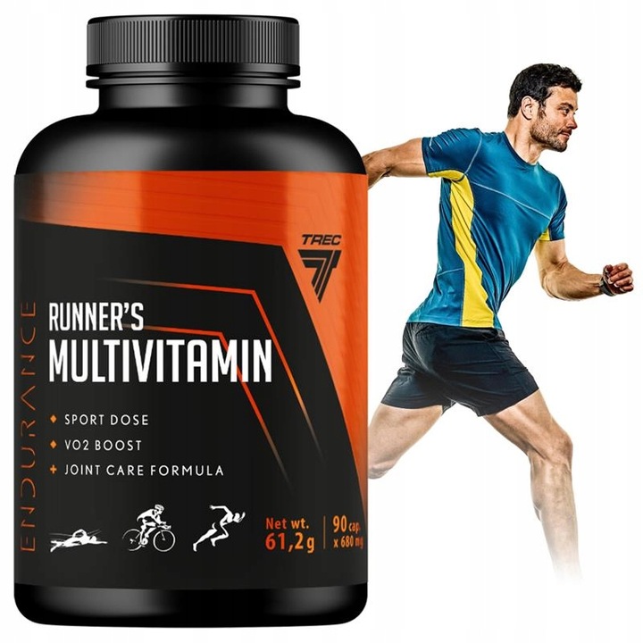 WITAMINY I MINERAŁY DLA BIEGACZY Trec Endurance Runner's Multivitamin 90kap