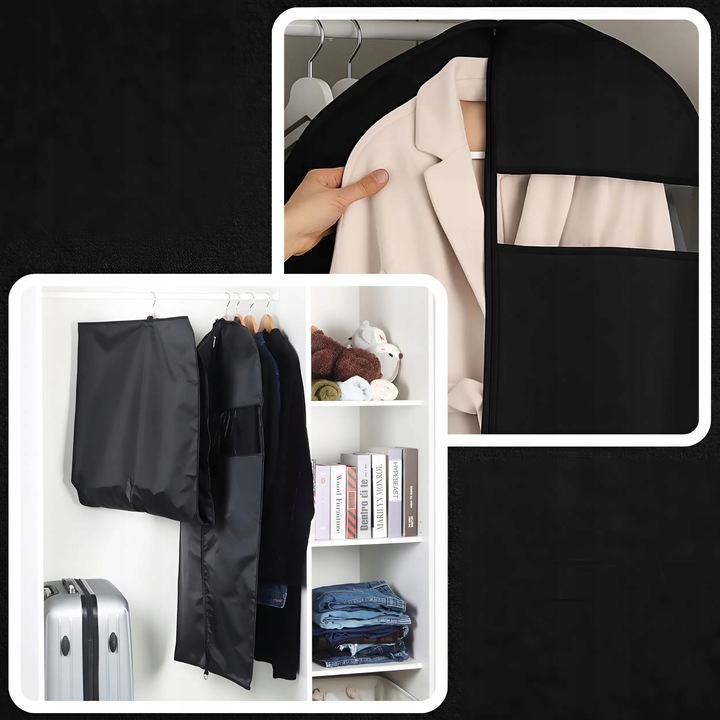 5X POKROWIEC NA ODZIEŻ UBRANIA KURTKĘ GARNITUR KOSZULĘ DUŻY 100 CM