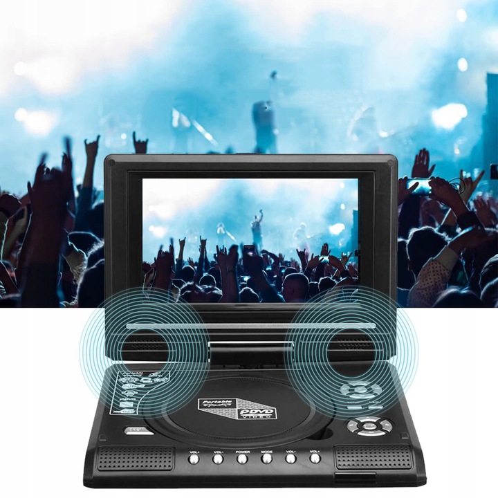 ODTWARZACZ DVD 7,8-CALOWY WYŚWIETLACZ PRZENOŚNY ODTWARZACZ DVD DLA DZIECI