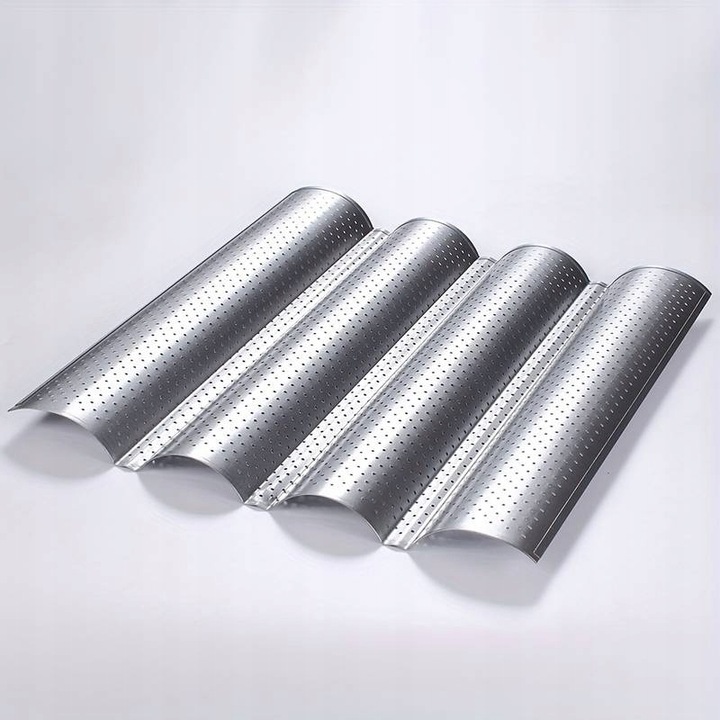 BLACHA FORMA DO PIECZENIA BAGIETEK ZAPIEKANEK METALOWA PERFOROWANA NA