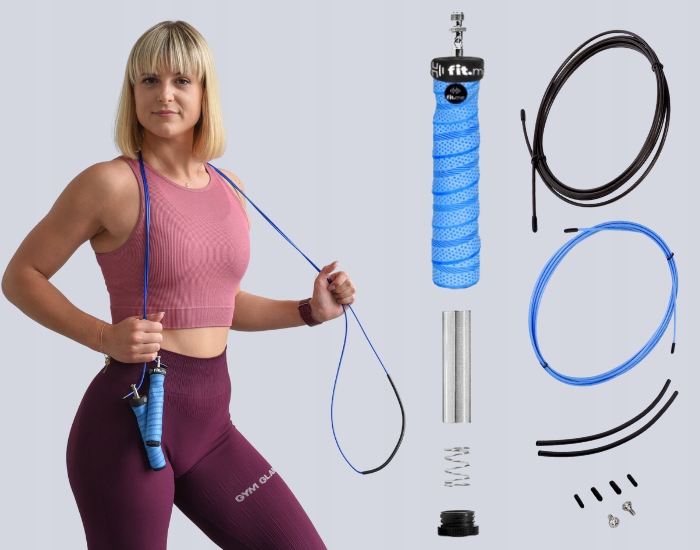 SKAKANKA BOKSERSKA Z OBCIĄŻENIEM OBROTOWYMI GŁOWICAMI REGULOWANA WYTRZYMAŁA