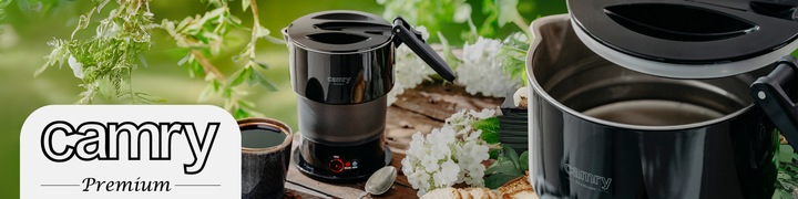 CZAJNIK TURYSTYCZNY elektryczny 600W mały 0.6l składany podróżny CAMRY