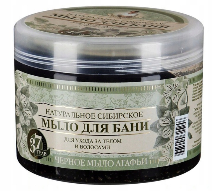 BABUSZKA AGAFIA MYDŁO SYBERYJSKIE CZARNE 500 ml