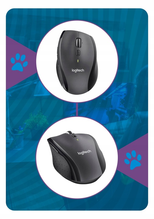 MYSZKA BEZPRZEWODOWA LOGITECH M705 MARATHON MYSZ OPTYCZNA KOMPUTEROWA