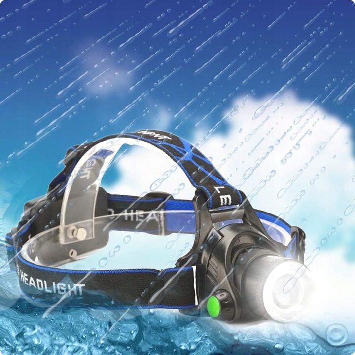 LATARKA CZOŁOWA LED ZOOM XML-T6 CREE LAMPKA CZOŁÓWKA MEGA MOCNA NIEZAWODNA