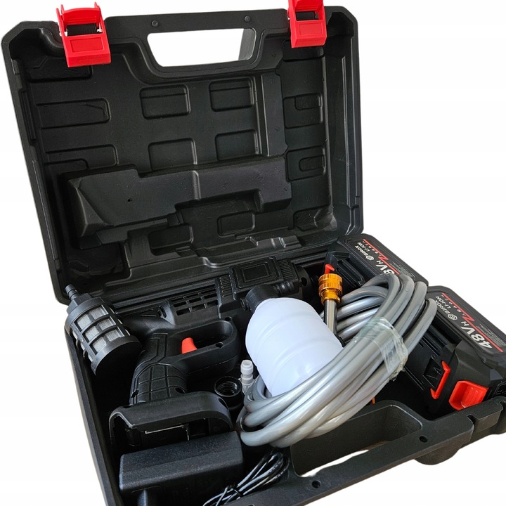 MYJKA BEZPRZEWODOWA CIŚNIENIOWA SAMOCHODOWA AKUMULATOROWA + 2x BATERIA