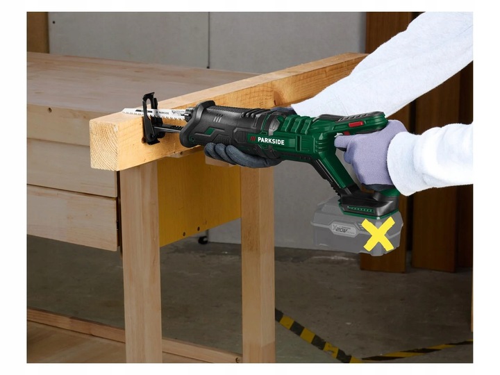 Piła szablasta PARKSIDE akumulator 2Ah Lisi ogon piła PSSA 20V