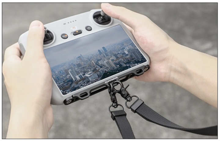 UCHWYT ALUMINIOWY + SMYCZ DO KONTROLERA DJI RC / RC 2 MINI 3 4 5 PRO