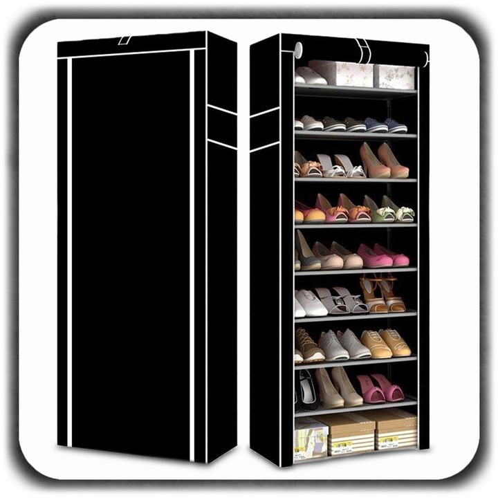 SZAFKA MATERIAŁOWA NA BUTY UBRANIA REGAŁ PÓŁKA GARDEROBA 9 PÓŁEK DUŻA