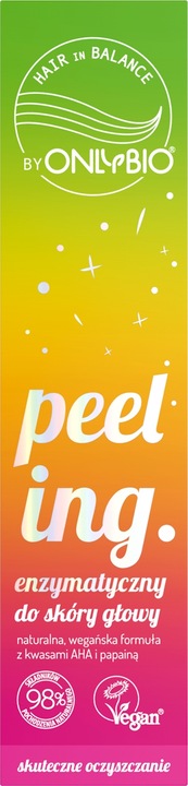 Hair in Balance by ONLYBIO Peeling enzymatyczny do skóry głowy 125 ml