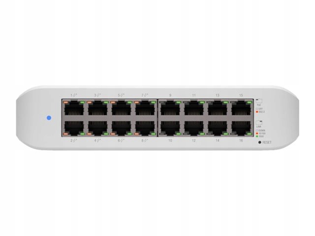 Switch Ubiquiti USW-Lite-16-PoE 16x 1Gbps RJ45