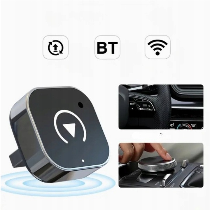 Bezprzewodowy Adapter do Auta CarPlay Android Auto USB WiFi iOS