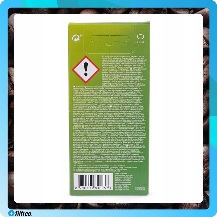 Tabletki odtłuszczające do ekspresów Saeco CA6704 czyszczące