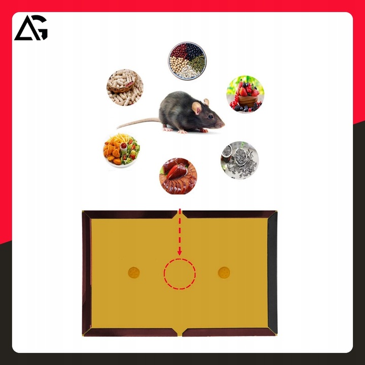 60x PUŁAPKA NA MYSZY SZCZURY MYSZOŁAPKA SILNY KLEJ MOCNA ŁAPKA LEP