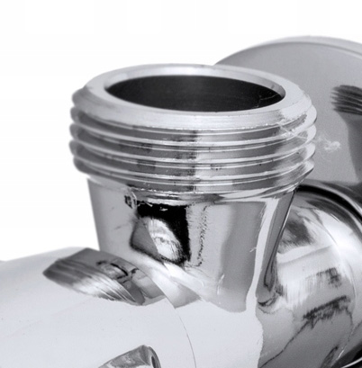 ZAWÓR KĄTOWY KOMBINOWANY 1/2x3/4x3/8 PODWÓJNY KUCHNIA ŁAZIENKA PRALKA