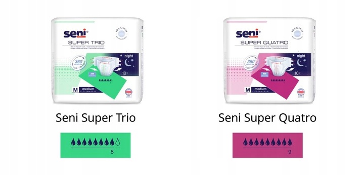 Super Seni Quatro pieluchomajtki dla dorosłych L 10SZT.